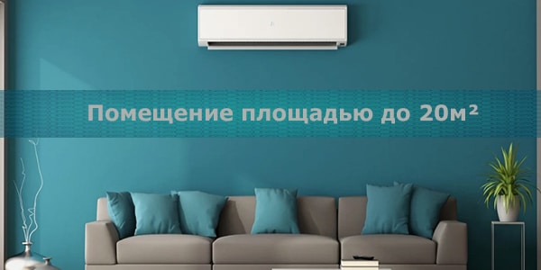 Изображение кондиционеры площадью до 20 м²